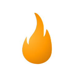 Vector silhouette of Fire flames icon