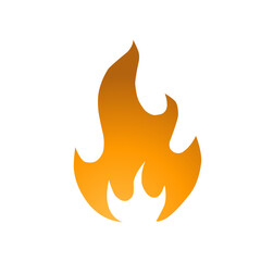 Vector silhouette of Fire flames icon