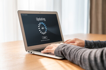 Software update on computer for modish version of device software upgrade