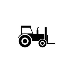 Forklift truck icon isolated on transparent background