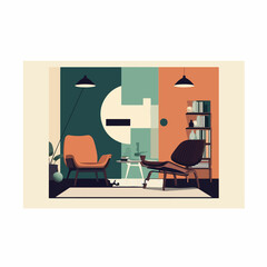 Amazing and attractive illustration for interior design