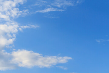 Blue sky background with clouds