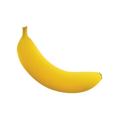 Banana Illustration On White Background