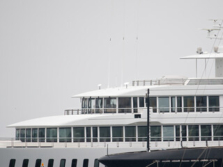 Naklejka premium luxury yacht in a harbour