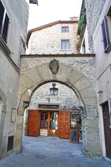 Lower Gateway or New Gate in Anghiari, Tuscany, Italy