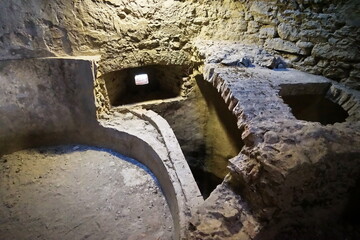 Interior of the bastion of the Vicario in Anghiari, Tuscany, Italy