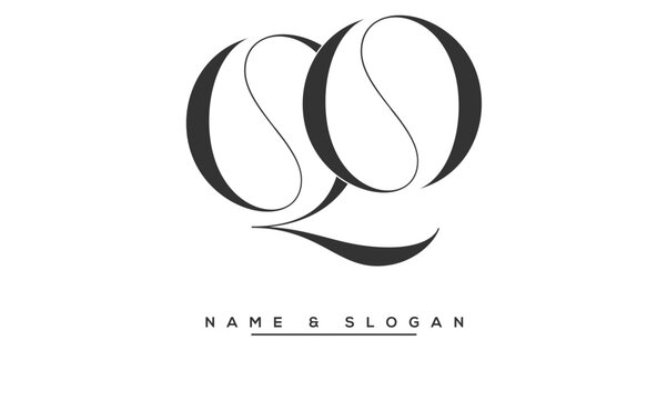 QO,  OQ,  Q,  O   Abstract  Letters  Logo  Monogram