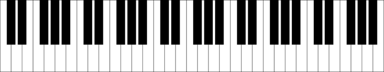 Fototapeta premium Grand keyboard for music. Piano keyboard. PNG