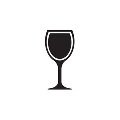  Vine cocktail icon, drink glass