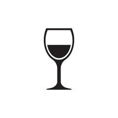  Vine cocktail icon, drink glass