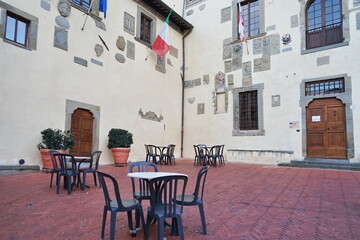 Pretorio or Vicario Palace in Anghiari, Tuscany, Italy