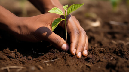 Planting Hope: Reforestation Close-Up