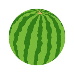 Watermelon icon. Flat illustration of watermelon vector icon