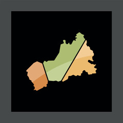 Uman City Map Geometric Creative Logo