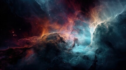 Obraz na płótnie Canvas deep space and nebula Generative AI