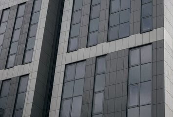 Plakat glass and steel high-rise architecture