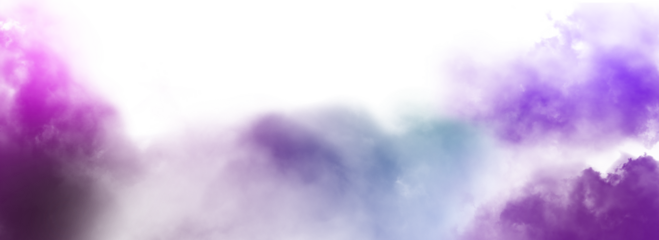 Colorful smoke steam isolated transparent background. Fog and mist effect for text or space