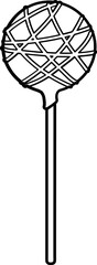Cake Pop Outline