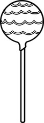 Cake Pop Outline