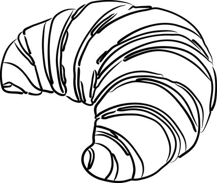 recommend clip art: Croissant outline