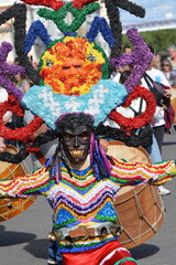 Fototapeta premium Iberian mask in Lisbon, Portugal