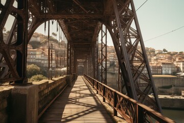 A bridge in Porto, Portugal. Generative AI