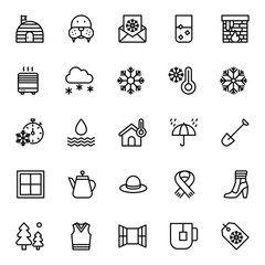 Outline icon for Winter