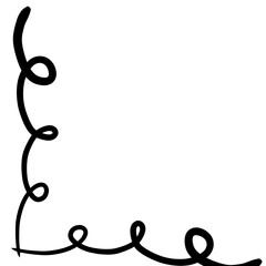 Fototapeta premium Corner Border Vector 