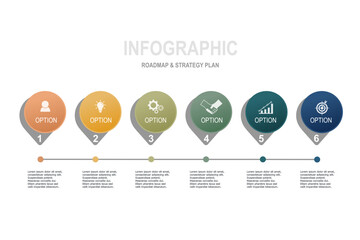 multi color infographic elements design template, business concept with 5 steps or options,  for workflow layout, diagram, annual report, web design.Creative banner, label vector