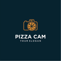 pizza logo design with camera inspiration 