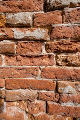 Various orange brick background for all your design projects