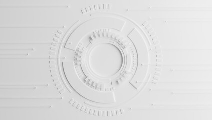 technology hitech 3d background. 3d illustration. futuristic backdrop design. abstract object element. future wallpaper symbol. copy space. digital graphic. communication network glowing. simple light