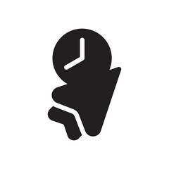 wall clock glyph icon