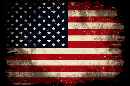 American flag, USA Independence day, ai generative