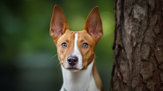 Inquisitive Basenji: Captivating Moments of a Curious Dog