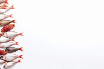 Fish on the white background. Beautiful illustration picture. Generative AI