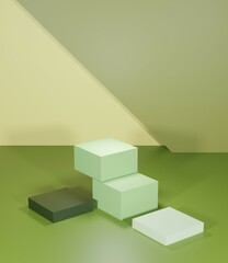 3d render of a building,podium,abstract