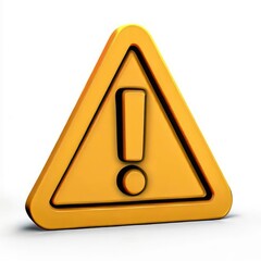 yellow warning sign