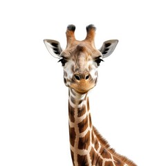 Giraffe isolated on white background. Created with Generative AI tools