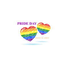 Fototapeta premium Vector illustration of Happy Pride Month social media story feed mockup template