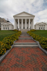 Virginia state capitol building in Richmond, Virginia.