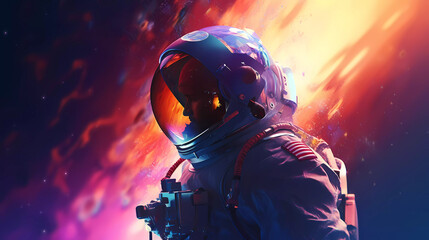 Obraz na płótnie Canvas astronaut in space 