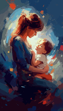 mom and chield