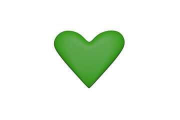 green heart shape