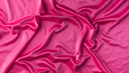 Fototapeta na wymiar Wallpaper hot pink fabric on the table