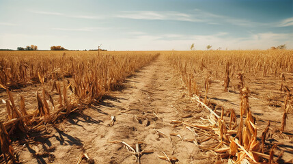 dry corn field