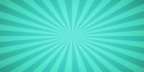 Sunburst abstract background with halftone. Sunbeam wallpaper. Sun ray background