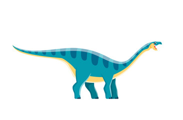 Cartoon Coloradisaurus dinosaur character, cute dino of Jurassic animals, vector kids toy. Cartoon dinosaur or Coloradisaurus dino character for paleontology education or extinct reptiles collection