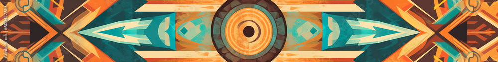 Poster a colorful abstract design with a curved design. generative ai.
