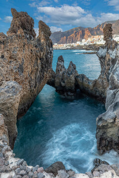 Cueva la Vaca, Naturpool an der K&uuml;ste bei La Arena, Teneriffa